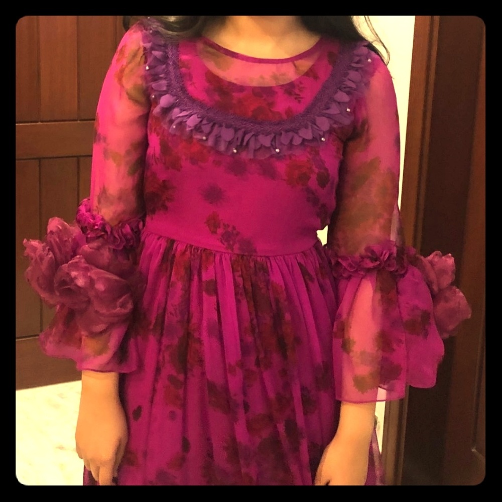 New custom floral tea party maxi/gown